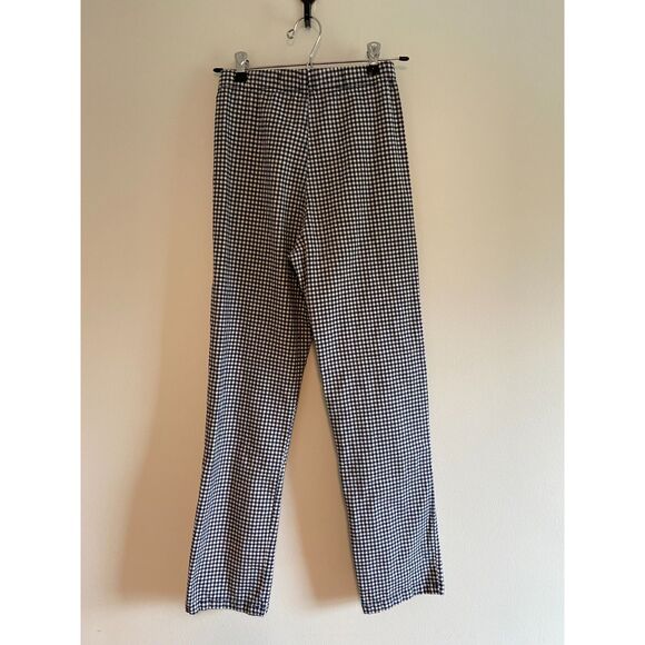 Brandy Melville x John Galt Gingham Tilden Pants Ankle Crop Blue White - Picture 5 of 11